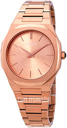 D1 Milano Ultra Thin Różowe złoto/Stal w kolorze różowego złota Ø38 mm A-UTBL02