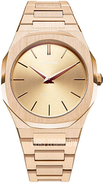 D1 Milano Ultra Thin Żółte złoto/Stal w odcieniu złota Ø38 mm A-UTBL03