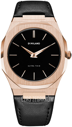 D1 Milano Ultra Thin Czarny/Skóra Ø40 mm UTLJ03