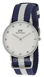 Daniel Wellington Classy Glasgow Biały/Tkanina Ø34 mm DW00100082