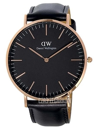 Daniel Wellington Classic Black Sheffield Czarny/Skóra Ø40 mm DW00100127