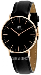 Daniel Wellington Classic Black Sheffield Czarny/Skóra Ø36 mm DW00100139