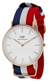 Daniel Wellington Classic Cambridge Kremowy/Tkanina Ø40 mm DW00100003