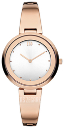 Danish Design Dress Srebrny/Stal w kolorze różowego złota Ø33 mm IV67Q1080