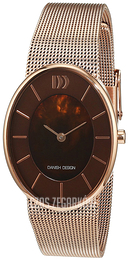 Danish Design Dress Brązowy/Stal w kolorze różowego złota Ø35 mm IV68Q1168