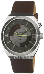 Diesel Analog Szary/Skóra Ø44 mm DZ1414