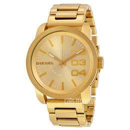 Diesel Franchise Żółte złoto/Stal w odcieniu złota Ø46 mm DZ1466