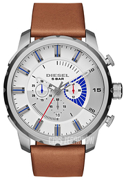 Diesel Chronograph Srebrny/Skóra Ø51 mm DZ4357