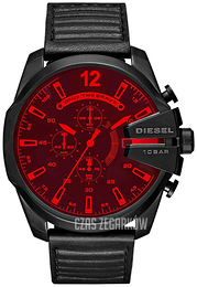 Diesel Analog Czerwony/Skóra Ø51 mm DZ4460