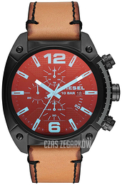 Diesel Chronograph Czerwony/Skóra Ø49 mm DZ4482