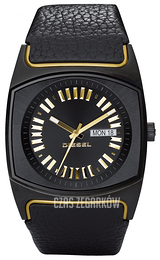 Diesel Analog Czarny/Skóra Ø46 mm DZ5214