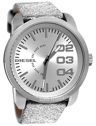 Diesel Franchise Srebrny/Skóra Ø46 mm DZ5381