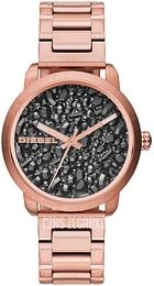 Diesel Flare Rocks Szary/Stal w kolorze różowego złota Ø38 mm DZ5427