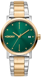 DKNY Soho Midi Zielony/Pozlacana Ø34 mm DK1L036M0095