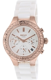 DKNY Ceramic Srebrny/Czeramiczna Ø38 mm NY2225