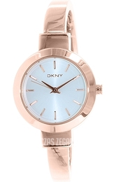 DKNY Bangle Biały/Stal w kolorze różowego złota Ø28 mm NY2351