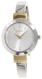 DKNY Bangle Biały/Stal Ø28 mm NY2352