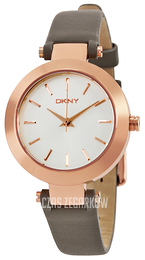 DKNY Dress Biały/Skóra Ø28 mm NY2408
