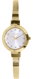 DKNY Dress Srebrny/Stal w odcieniu złota Ø28 mm NY2410