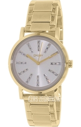 DKNY Dress Srebrny/Stal w odcieniu złota Ø38 mm NY2417