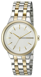 DKNY Dress Srebrny/Stal w odcieniu złota Ø36 mm NY2463