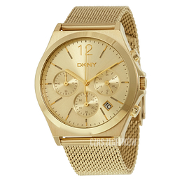 DKNY Chronograph Żółte złoto/Stal w odcieniu złota Ø37 mm NY2485