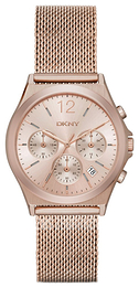 DKNY Chronograph Różowe złoto/Stal w kolorze różowego złota Ø38 mm NY2486