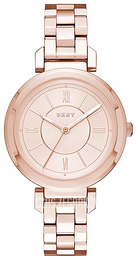 DKNY Dress Różowe złoto/Stal w kolorze różowego złota Ø34 mm NY2584