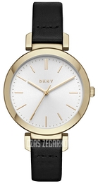 DKNY Dress Srebrny/Skóra Ø34 mm NY2587