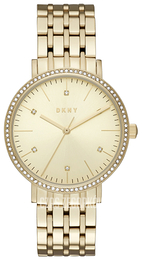 DKNY Dress Żółte złoto/Stal w odcieniu złota Ø34 mm NY2607