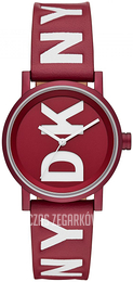 DKNY Soho Czerwony/Skóra Ø34 mm NY2774