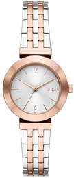 DKNY Stanhope Biały/Stal w kolorze różowego złota Ø29 mm NY2965