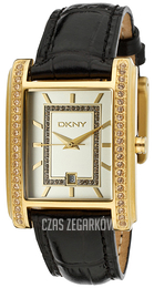 DKNY Srebrny/Skóra Ø30 mm NY4396