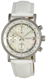 DKNY Chronograph Biały/Skóra Ø32 mm NY4528