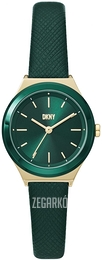 DKNY Parsons Zielony/Skóra Ø28 mm NY6629