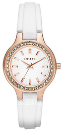 DKNY Biały/Guma Ø31 mm NY8220