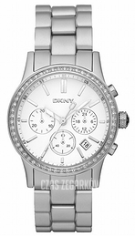 DKNY Chronograph Biały/Stal Ø38 mm NY8321