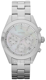 DKNY Chronograph Biały/Stal Ø40 mm NY8513