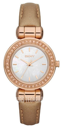 DKNY Crystal Biały/Skóra Ø28 mm NY8563