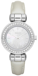 DKNY Crystal Srebrny/Skóra Ø28 mm NY8564