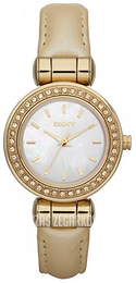 DKNY Crystal Biały/Skóra Ø40 mm NY8565
