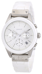 DKNY Chronograph Srebrny/Plastik Ø38 mm NY8579
