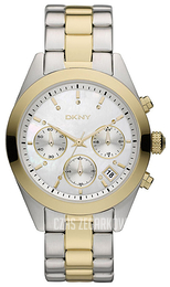 DKNY Chronograph Srebrny/Stal w odcieniu złota Ø40 mm NY8607