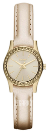 DKNY Crystal Żółte złoto/Skóra Ø21 mm NY8696