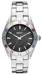 DKNY Nolita Czarny/Stal Ø36 mm NY8718