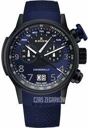 Edox Chronorally Niebieski/Guma Ø48 mm 38001-TINNBUF3-BUF3