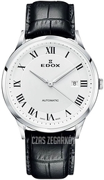 Edox Les Vauberts Biały/Skóra Ø42 mm 80106-3C-AR