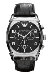Emporio Armani Classic Czarny/Skóra Ø42 mm AR0347
