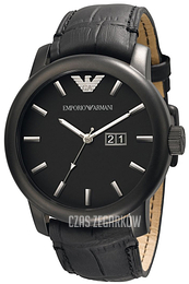 Emporio Armani Classic Czarny/Skóra Ø47 mm AR0496