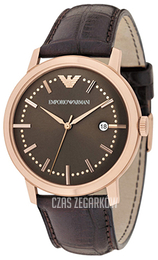 Emporio Armani Dress Brązowy/Skóra Ø42 mm AR0574